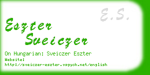 eszter sveiczer business card